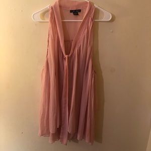 Sleeveless chiffon blouse